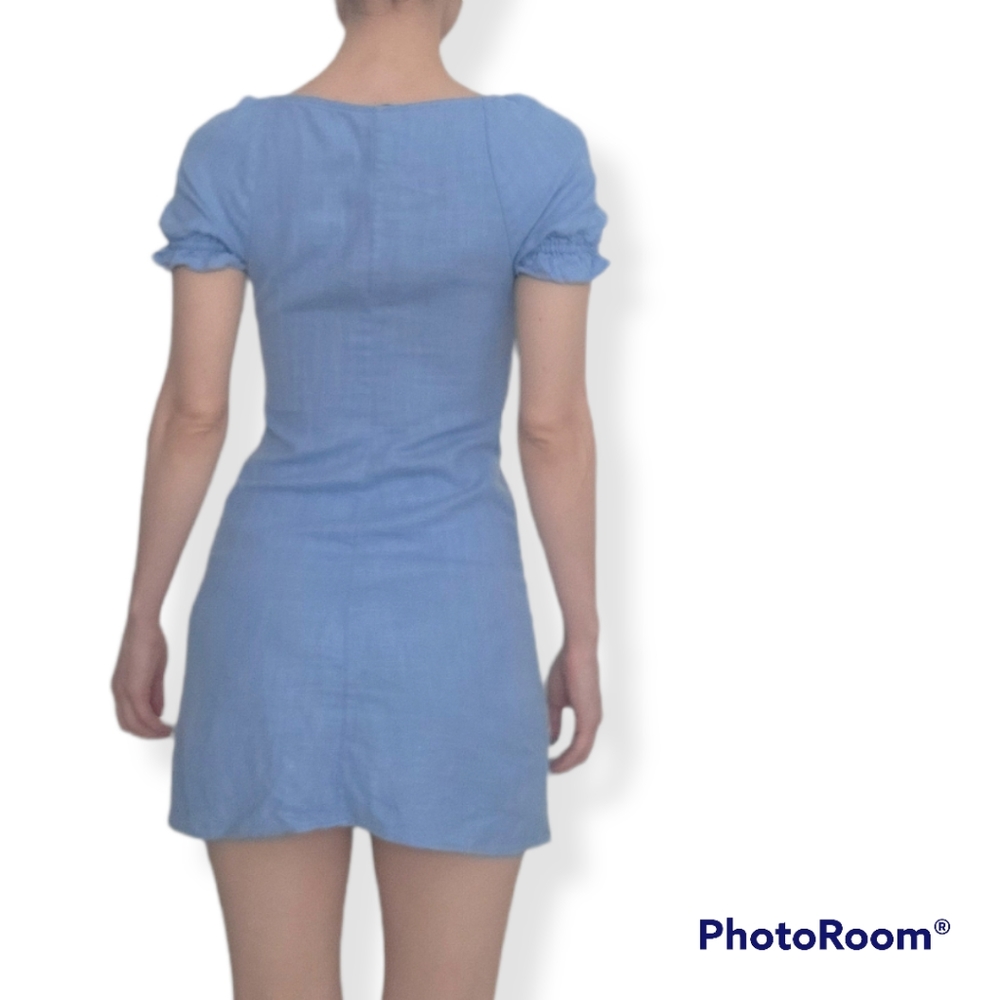 STAUD Blue Mini Dress - Picture 4 of 11